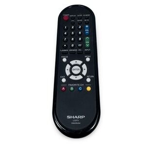 Sharp GA603WJSA LCDTV Remote Control Black and Gray Genuine OEM Replacement